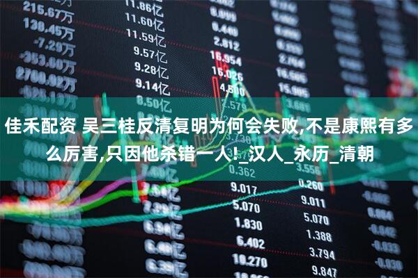 佳禾配资 吴三桂反清复明为何会失败,不是康熙有多么厉害,只因他杀错一人!_汉人_永历_清朝